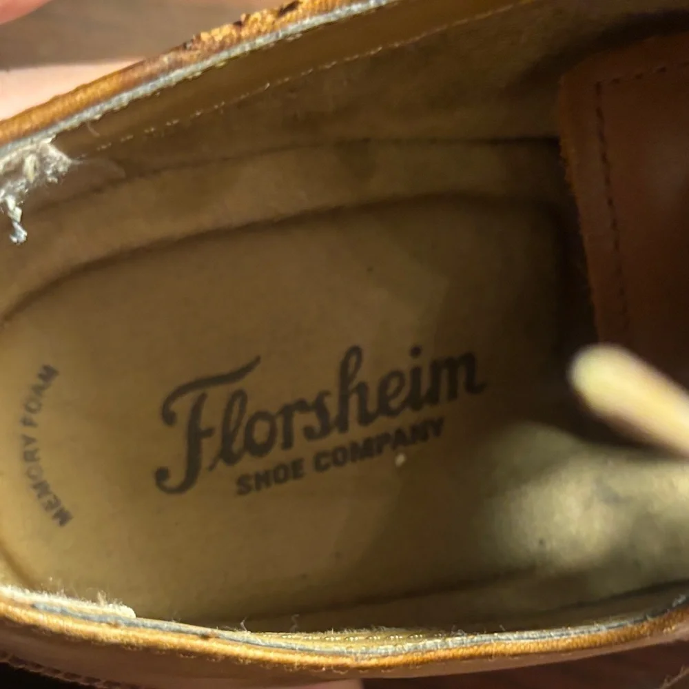 Florsheim Tan Leather Oxfords